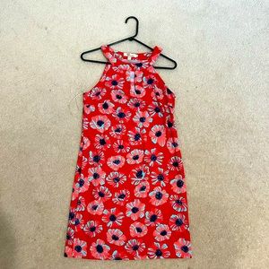Cute summer red print dress